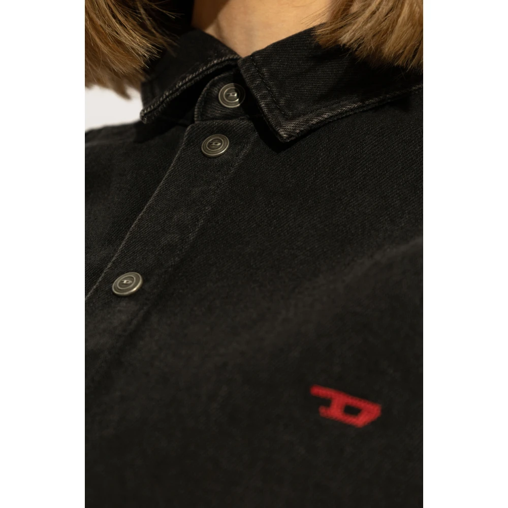 Diesel Jurk met Afneembare Rok Black Dames