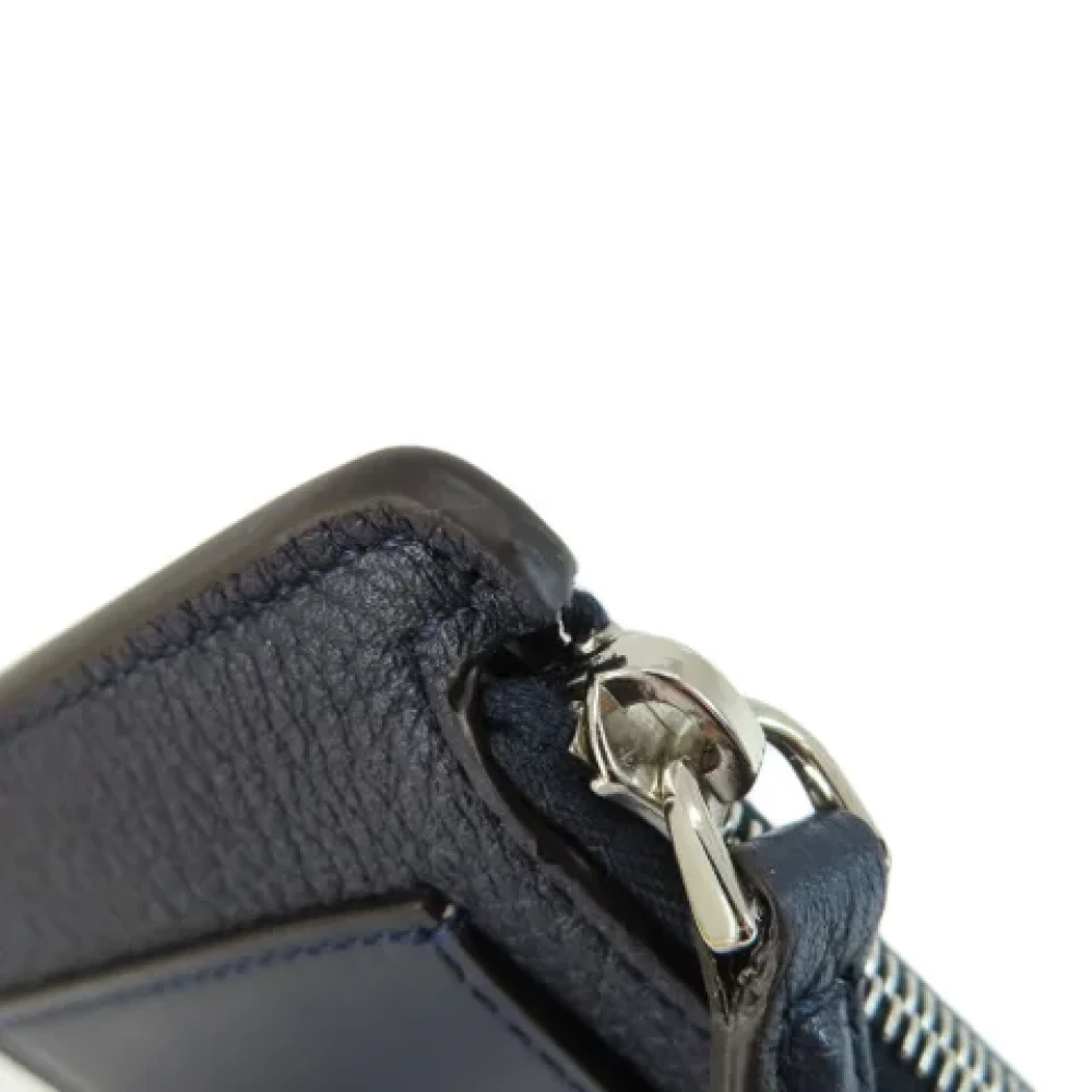 Fendi Vintage Pre-owned Leather home-office Blue Dames