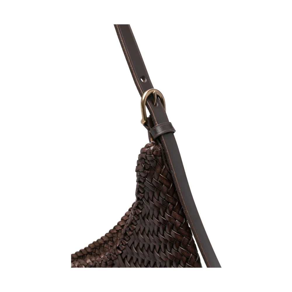Dragon Diffusion Bruin Chocolade Schoudertas Drukknop Brown Dames