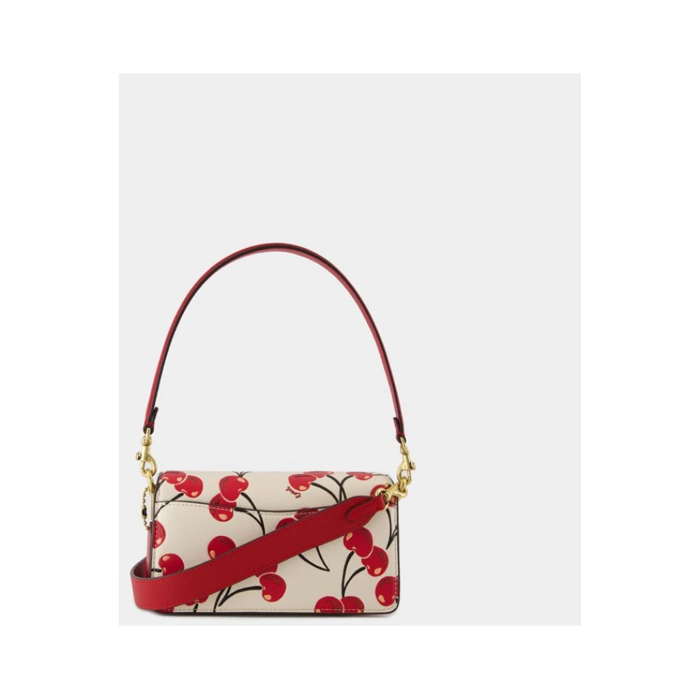 Coach Gestructureerde Lamsvacht Schoudertas Beige Dames