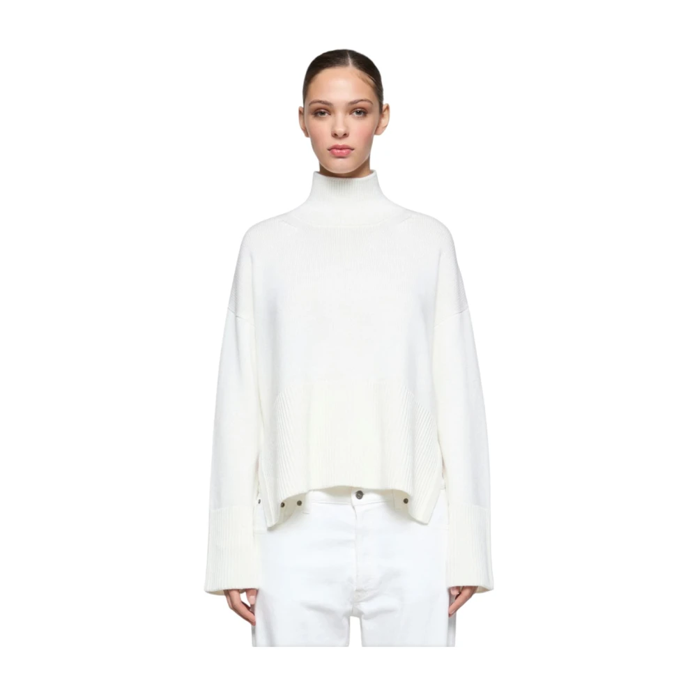 Dondup Stijlvolle Gebreide Trui White Dames