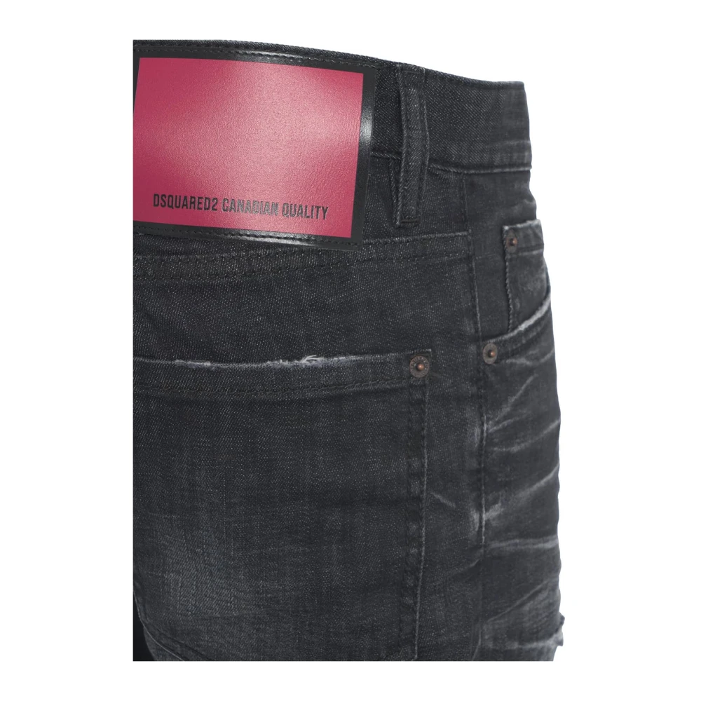 Dsquared2 Zwarte Slim Fit Cool Guy Jeans Black Heren