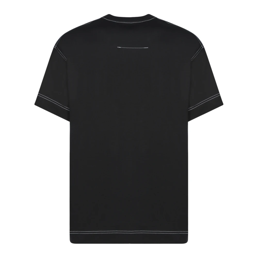 Givenchy Zwart T-shirt met geborduurd logo Black Heren