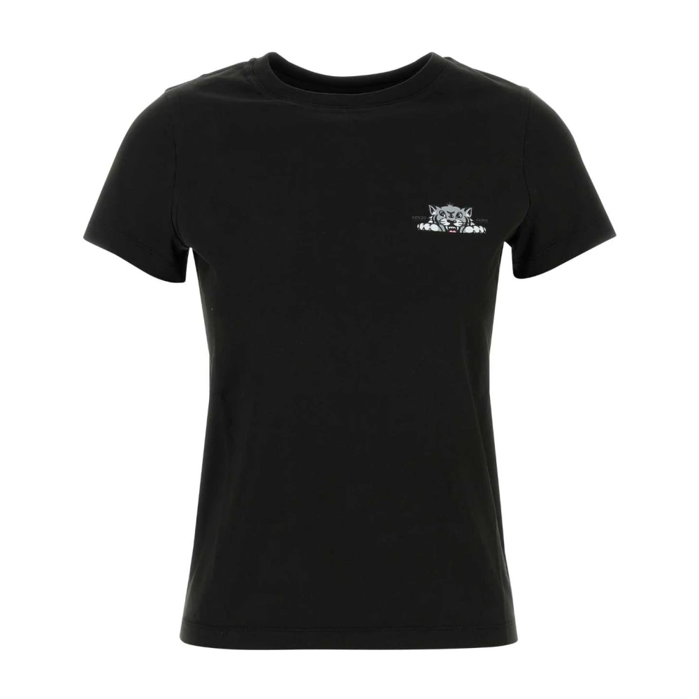 Kenzo Klassiek Zwart Katoenen T-shirt Black Dames