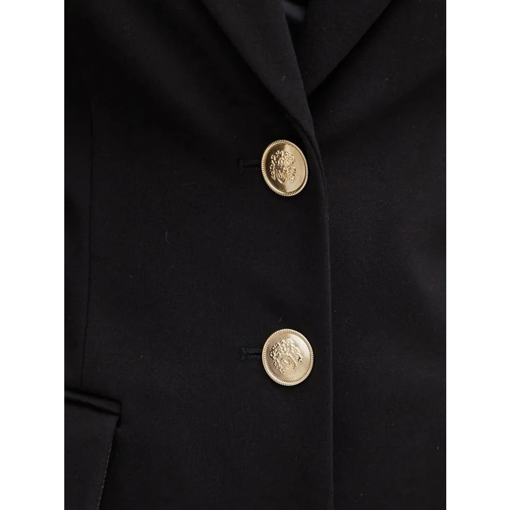 Guess Zwarte Blazer Jas Vrouwen Viscose Black Dames