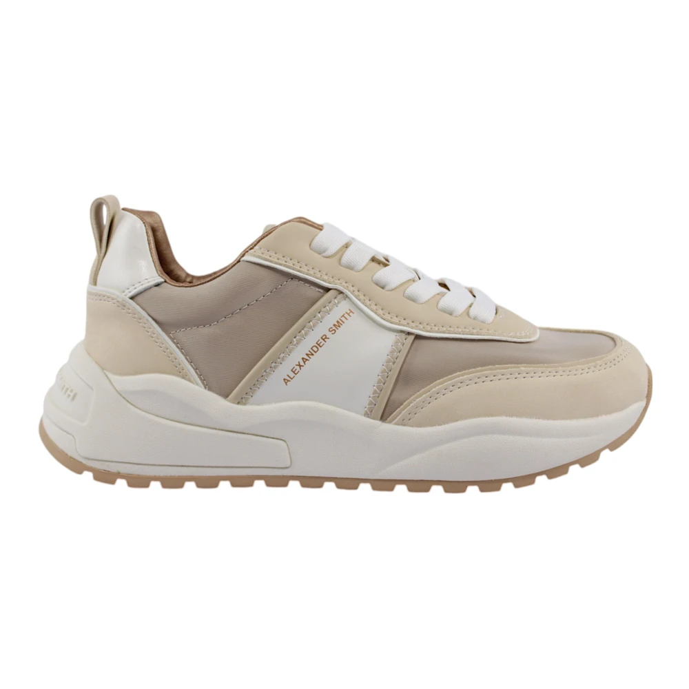 Alexander Smith Dover Crème Sneakers Dames Schoenen Beige