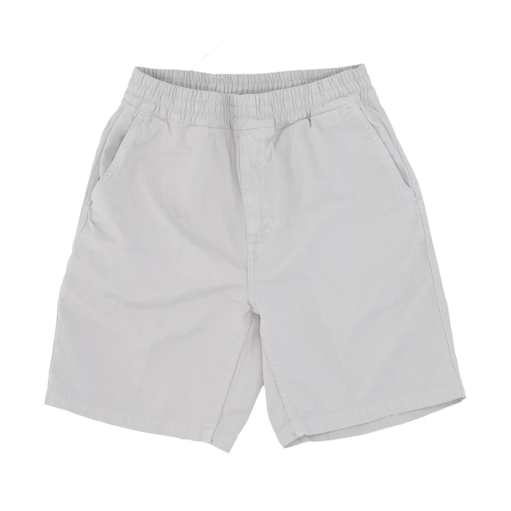 Carhartt WIP Zilveren Garment Dyed Streetwear Shorts Gray Heren
