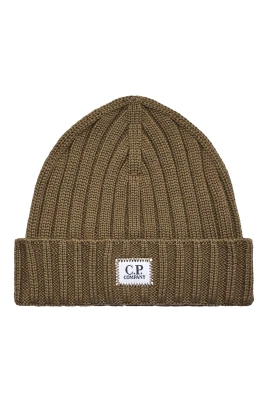 Extrafine Merino Wool Logo Beanie