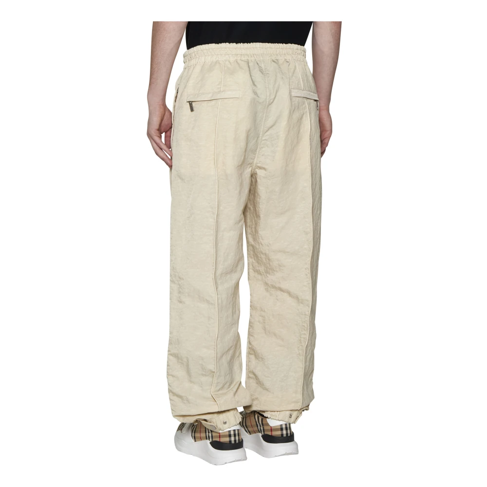 Burberry Elegant Trousers for Men Beige Heren