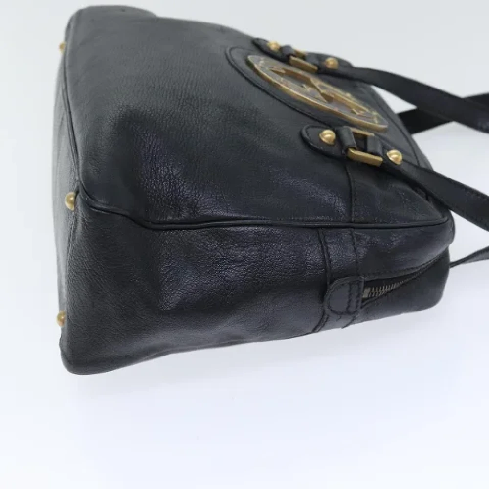 Gucci Vintage Pre-owned Leather gucci-bags Black Dames