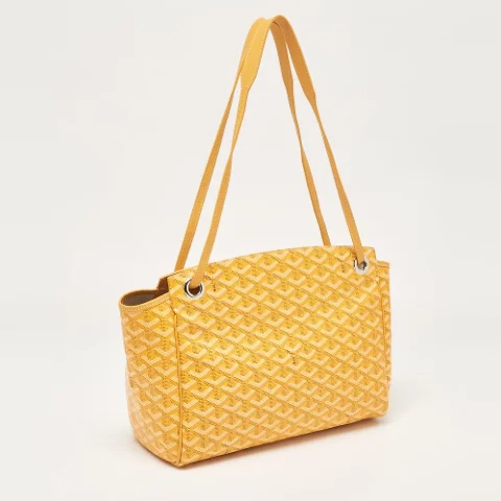 Goyard Vintage Pre-owned Canvas handbags Yellow Dames