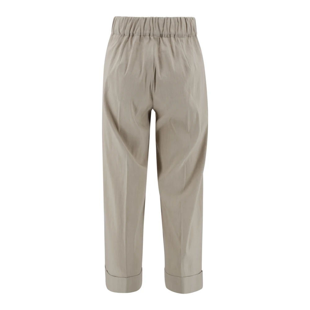 D.Exterior Elegante Broek Ware Beige Dames