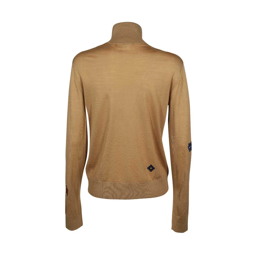 Dsquared2 Geribbelde Gebreide Wollen Trui Brown Dames