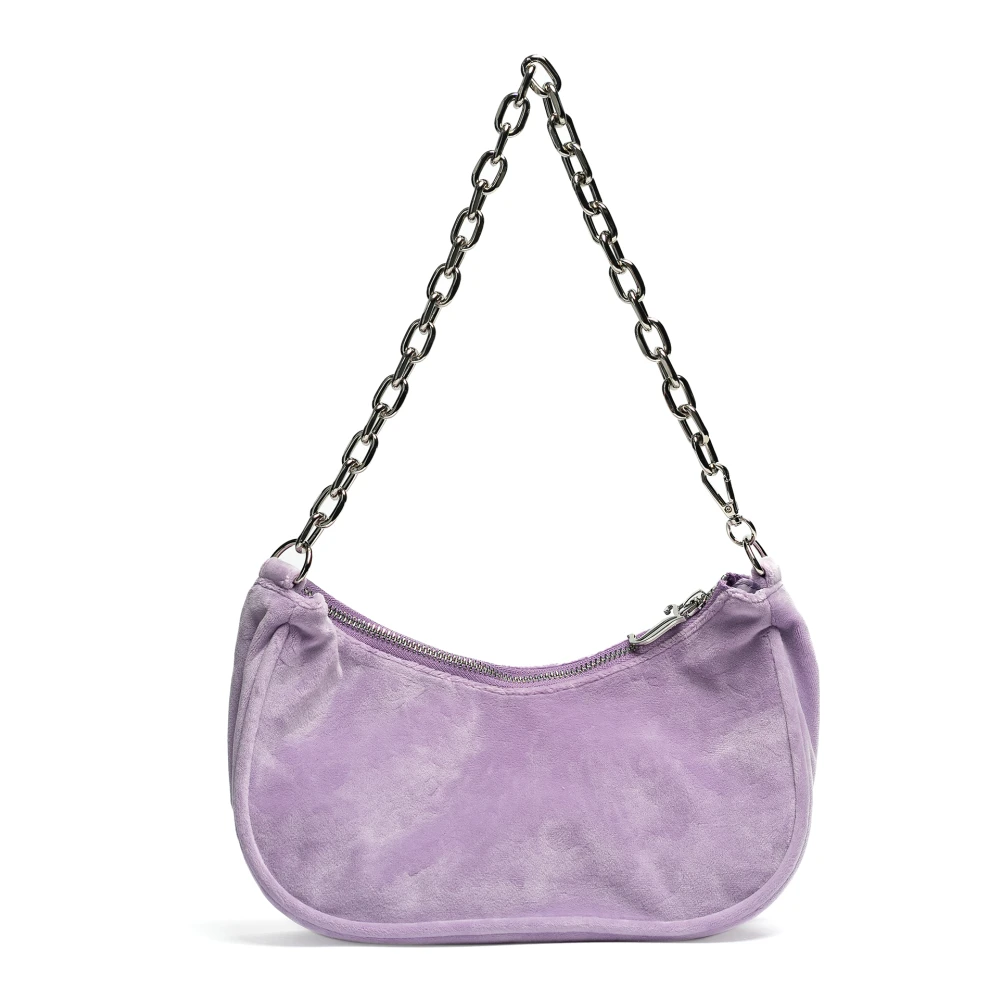 Juicy Couture Kabelo Velours Schoudertas Purple Dames