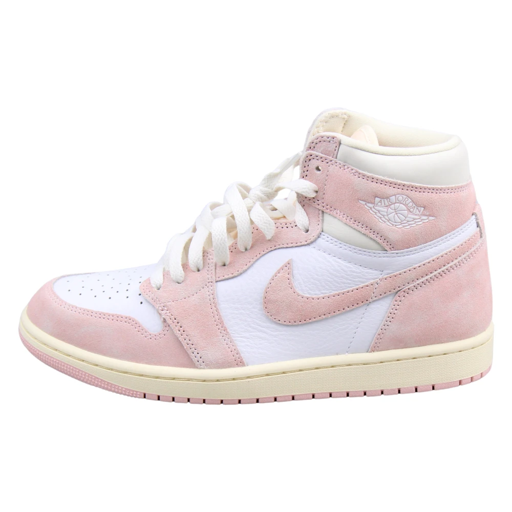 Jordan Tvättad Rosa Retro High OG Sneakers Pink, Herr