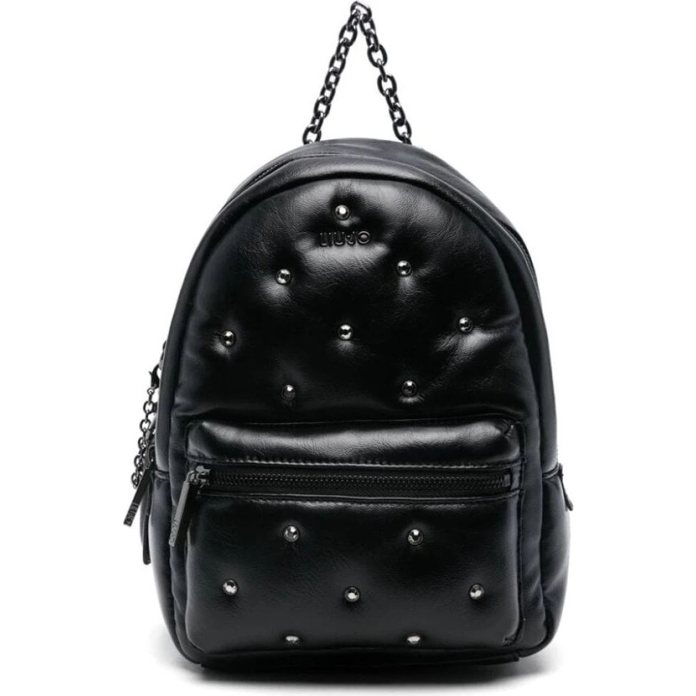 Liu Jo Zwarte Strass Emmer Rugzak Black Dames