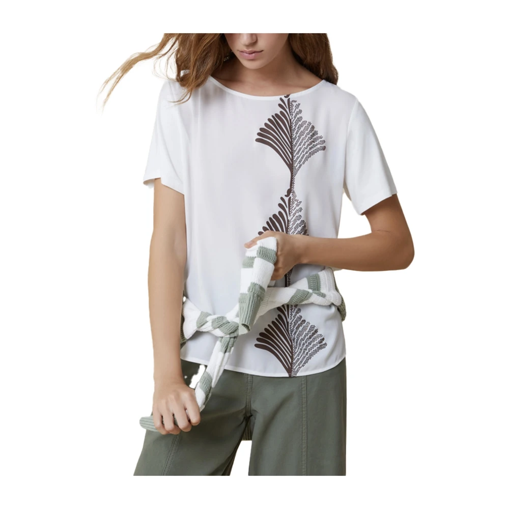 Pennyblack Golf T-shirt met elegante details White Dames