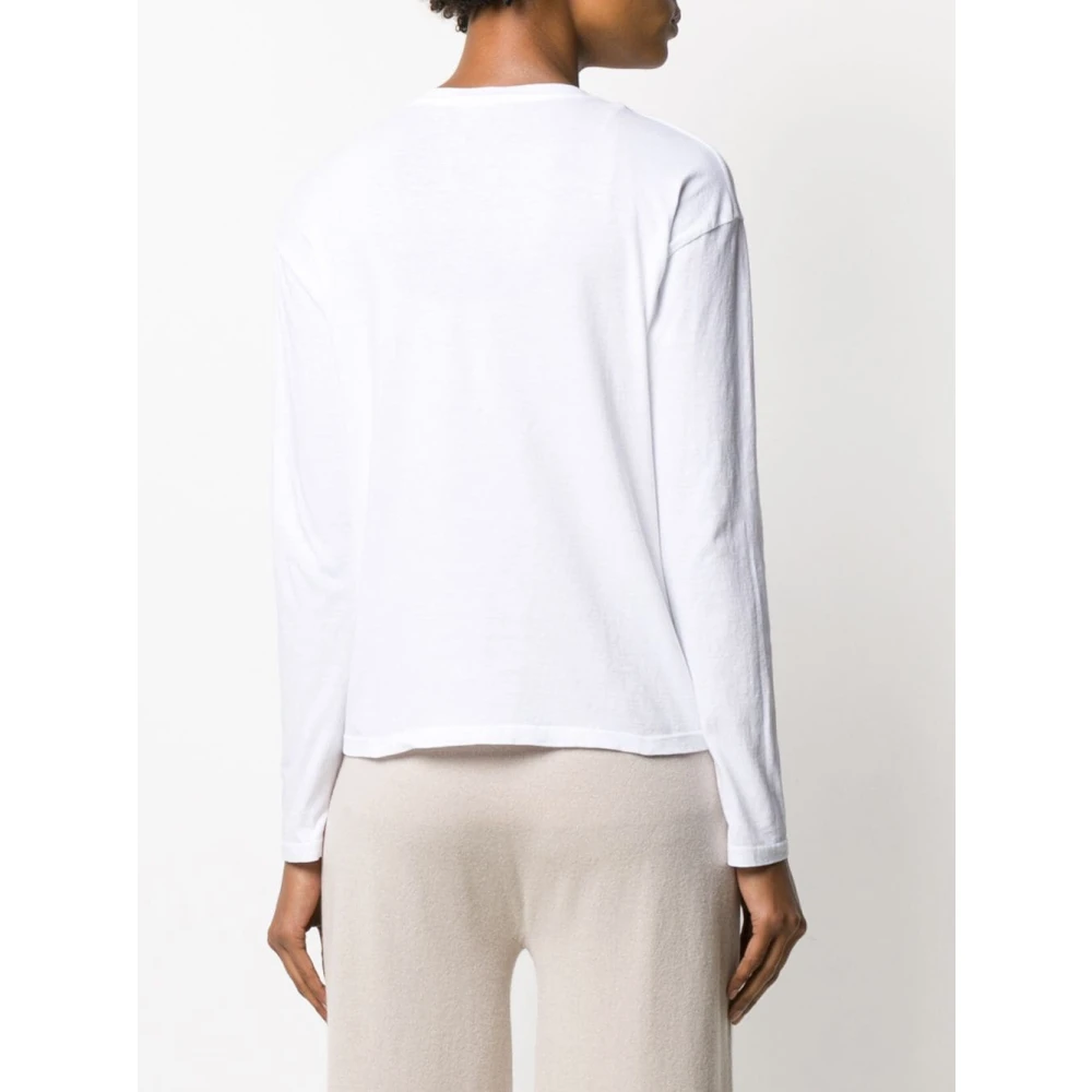 James Perse Long Sleeve Tops White Dames