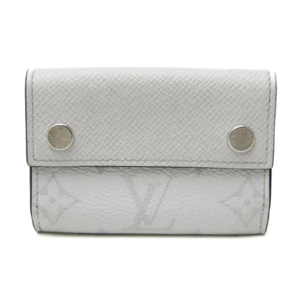 Louis Vuitton Vintage Pre-owned Leather wallets White Heren