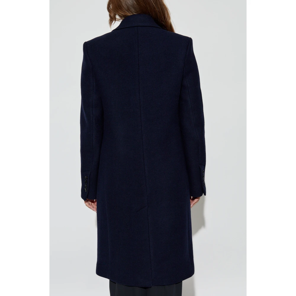 Ami Paris Wollen jas Blue Dames