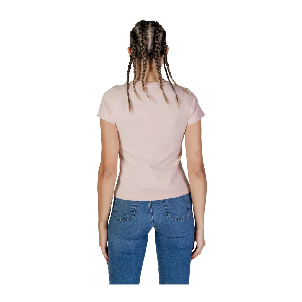 Guess Roze Korte Mouw T-shirt Pink Dames