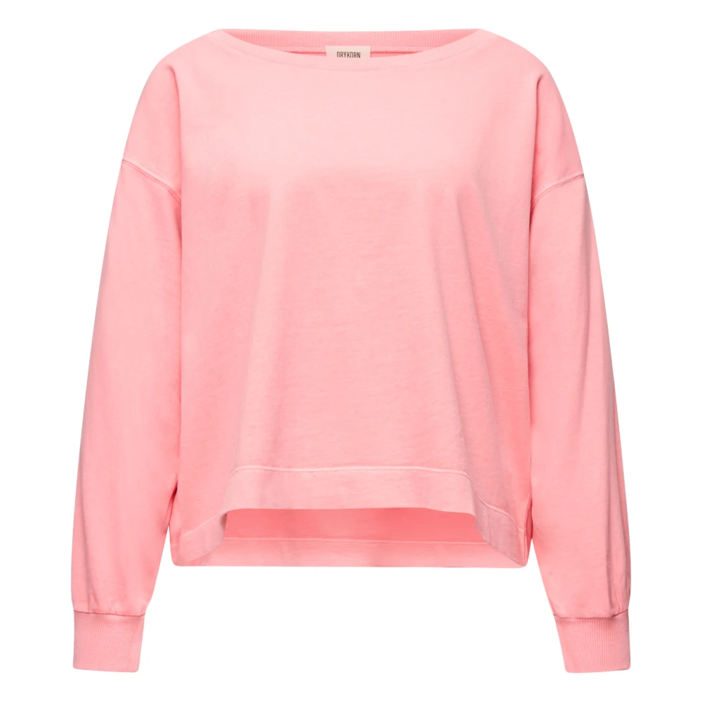 Drykorn Zacht Jersey Roze Longsleeve Shirt Pink Dames