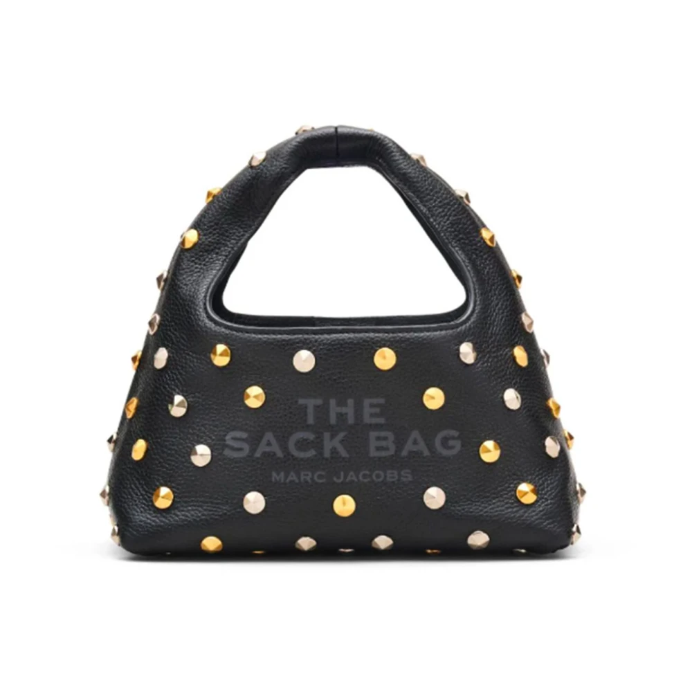 Marc Jacobs Zwarte leren schoudertas met studs Black Dames