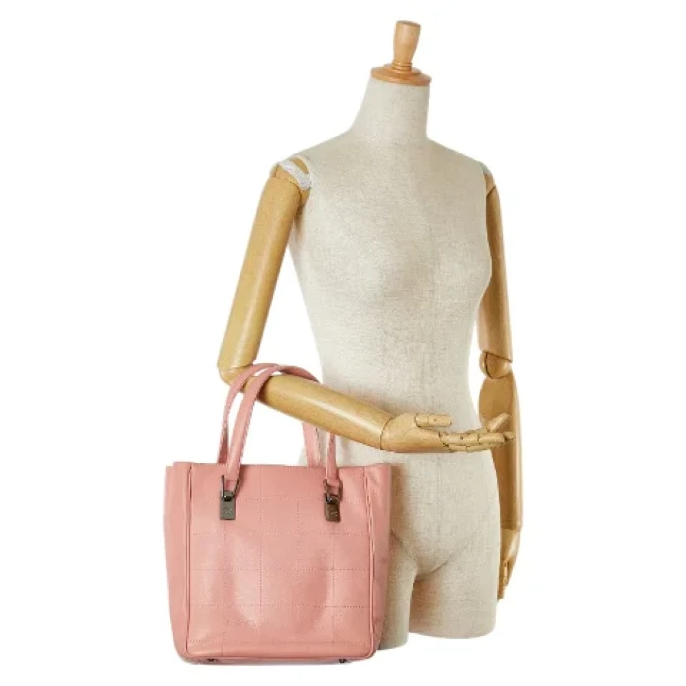 Chanel Vintage Pre-owned Leather totes Pink Dames
