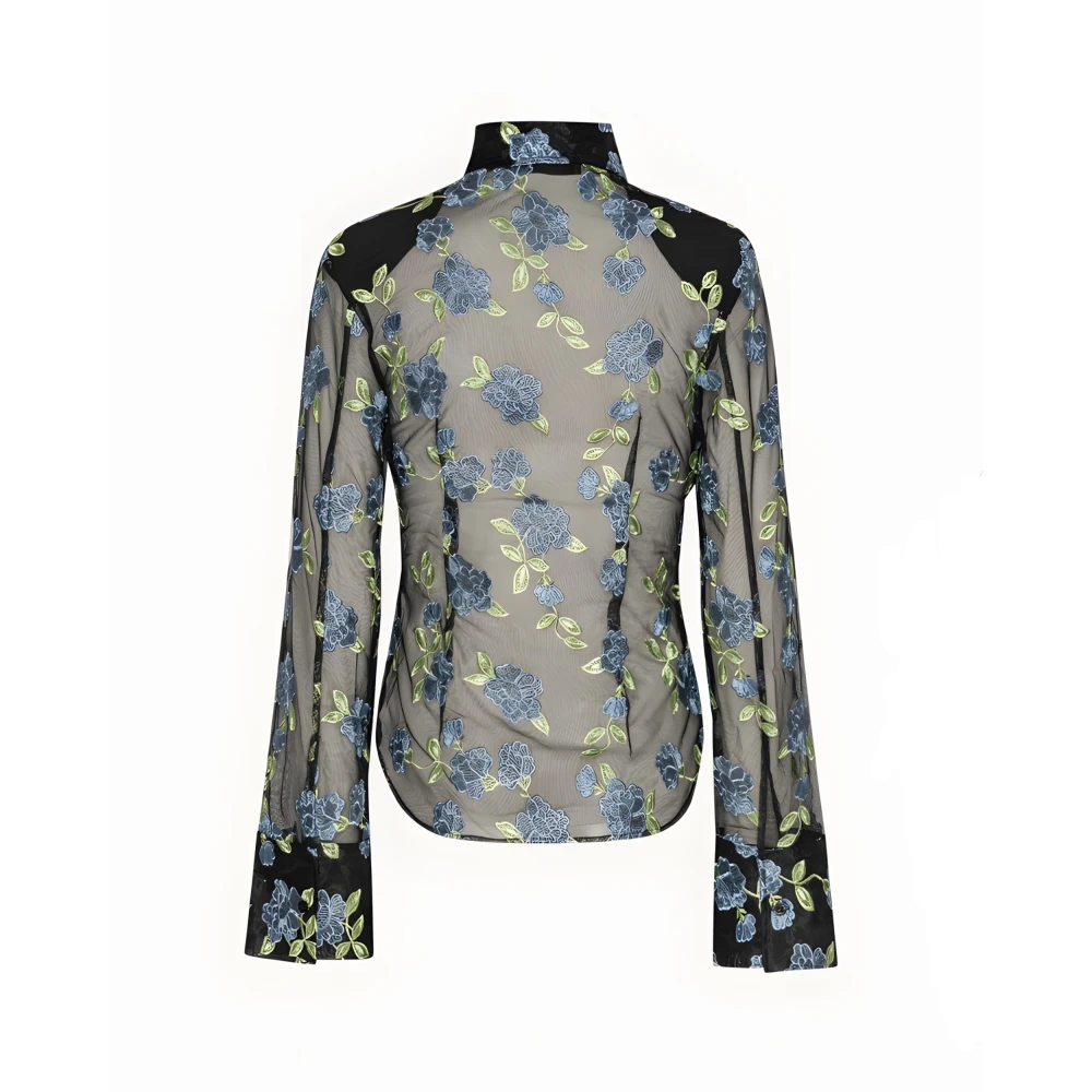 Rotate Birger Christensen Getailleerd Shirt Black Dames
