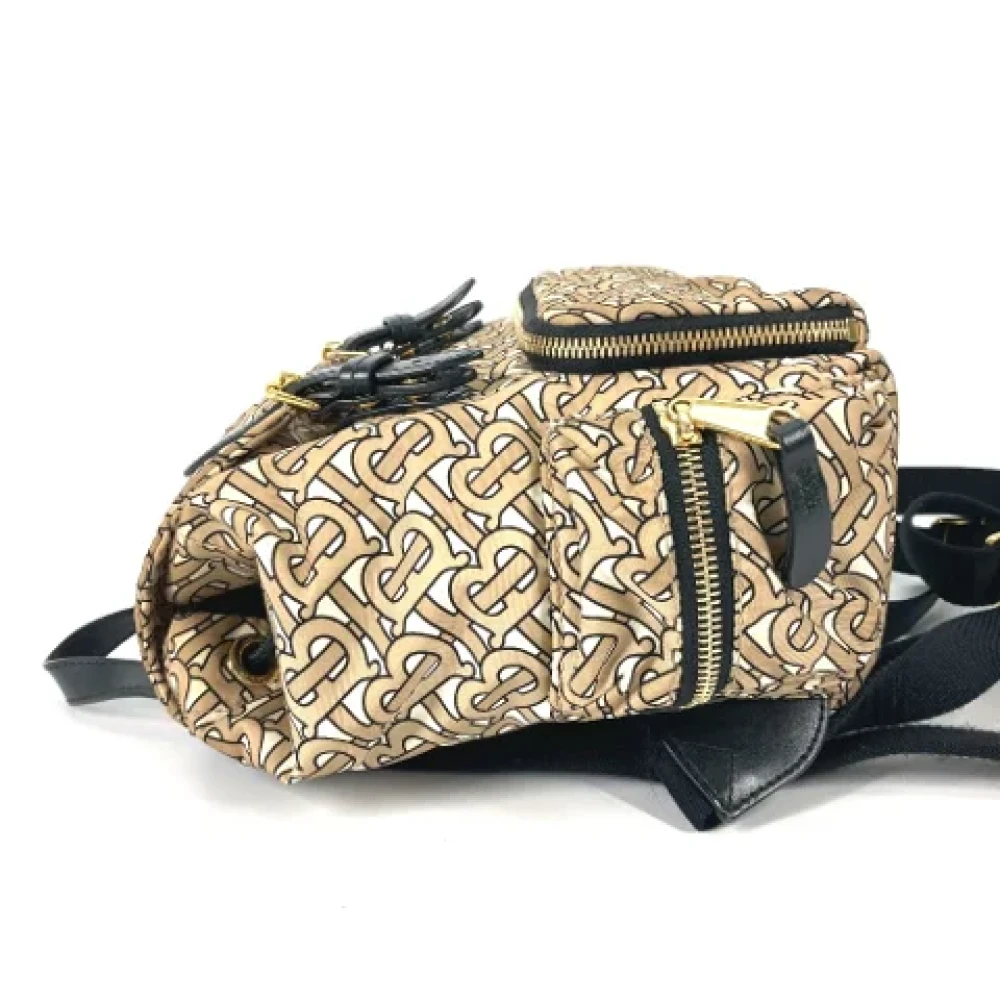 Burberry Vintage Pre-owned Fabric shoulder-bags Beige Dames