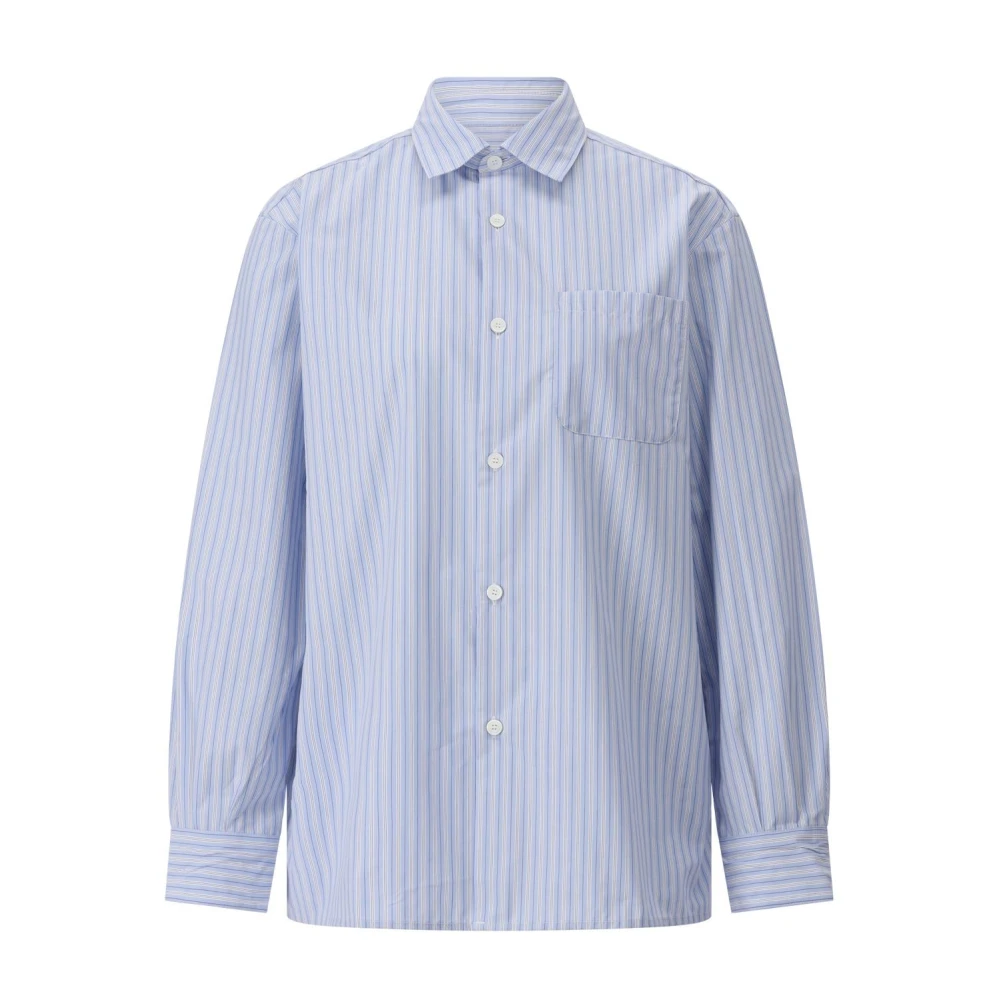 A.p.c. Donna Blu Camicia A Righe Oversize Sela