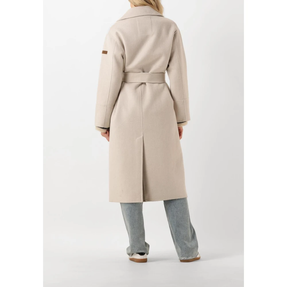 Moscow Beige Funcoat voor Stijlvolle Herfst Beige Dames