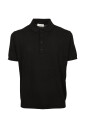 polo-noir-en-coton-et-lin