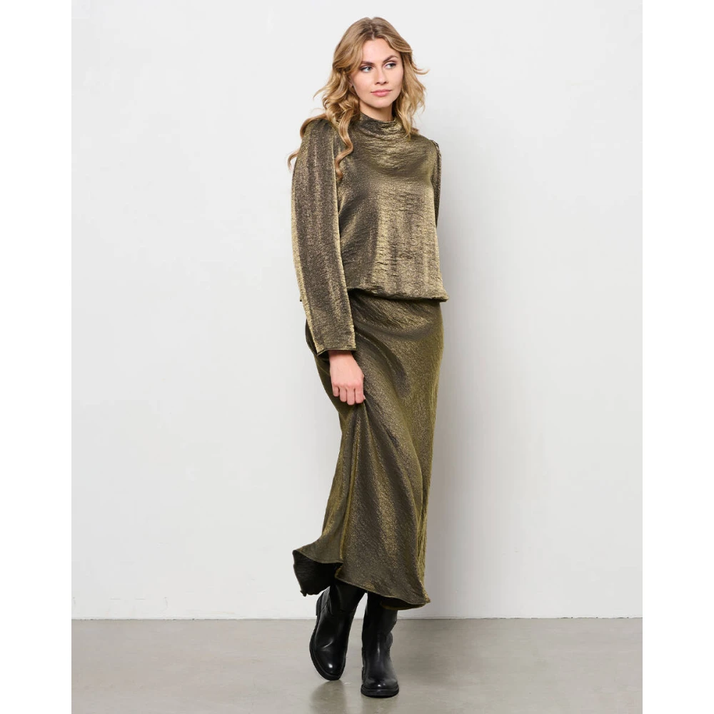 &Co Woman Rok midi met bloemenprint Yellow Dames