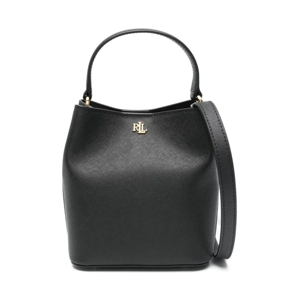 Ralph Lauren Donna Nero Reese Small Bucket Bag