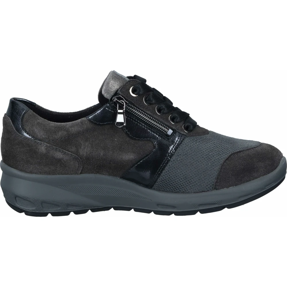 Waldläufer Lace-Up Sneaker met Zijrits Heren Schoenen Blauw