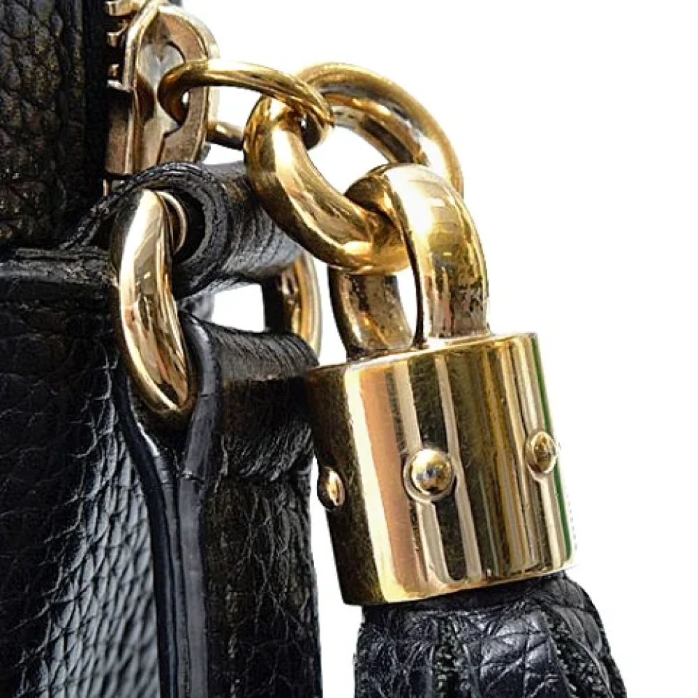 Gucci Vintage Pre-owned Leather gucci-bags Black Dames