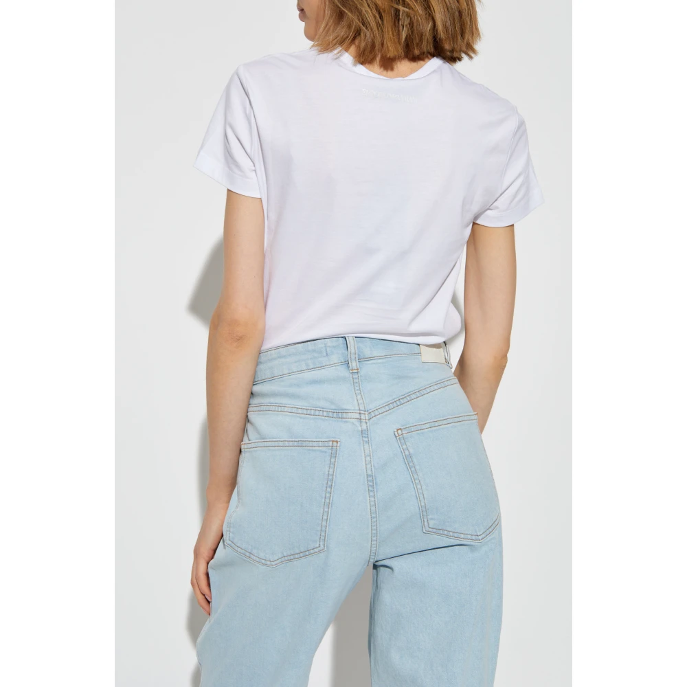 Emporio Armani T-shirt met logo White Dames