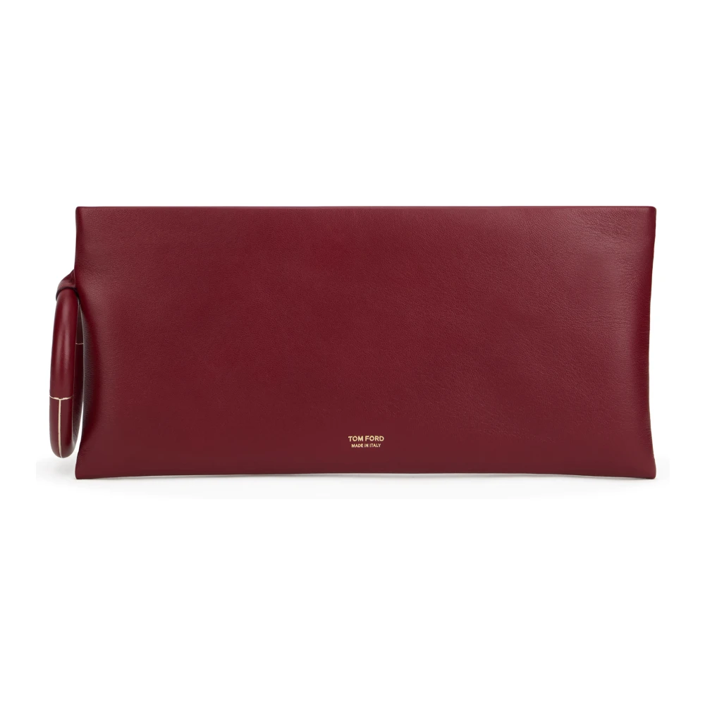 Tom Ford Women's Red Aura Leather Clutch