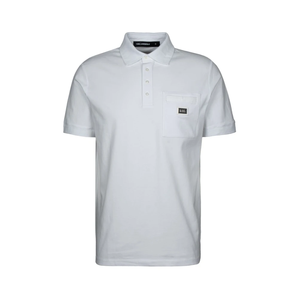 Karl Lagerfeld Polo Shirt White Heren