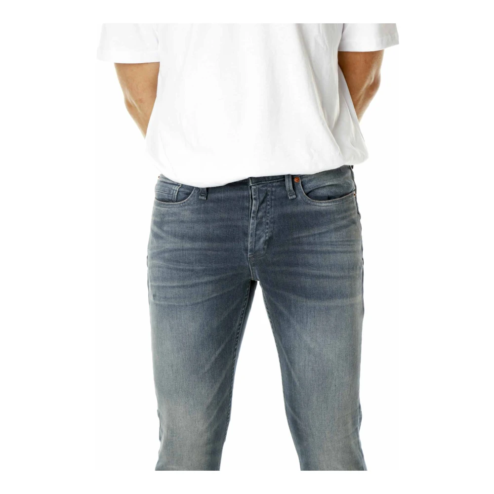 Denham Slim Fit Mid Waist Jeans Blue Heren