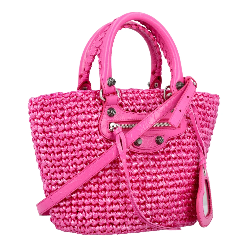 Balenciaga Roze Handtas met Dubbele Handvatten Pink Dames