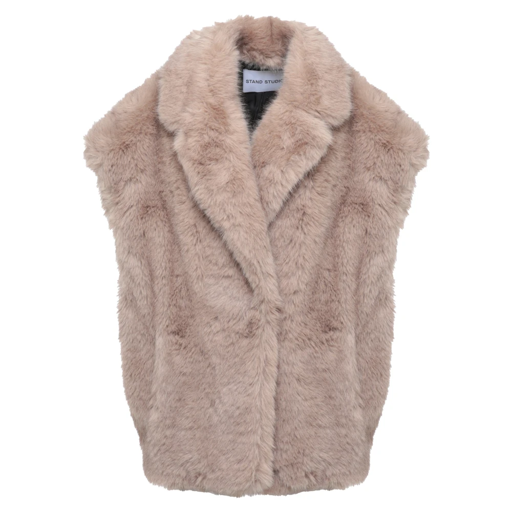 Stand Studio Kinley Faux Fur Vest - Image 3