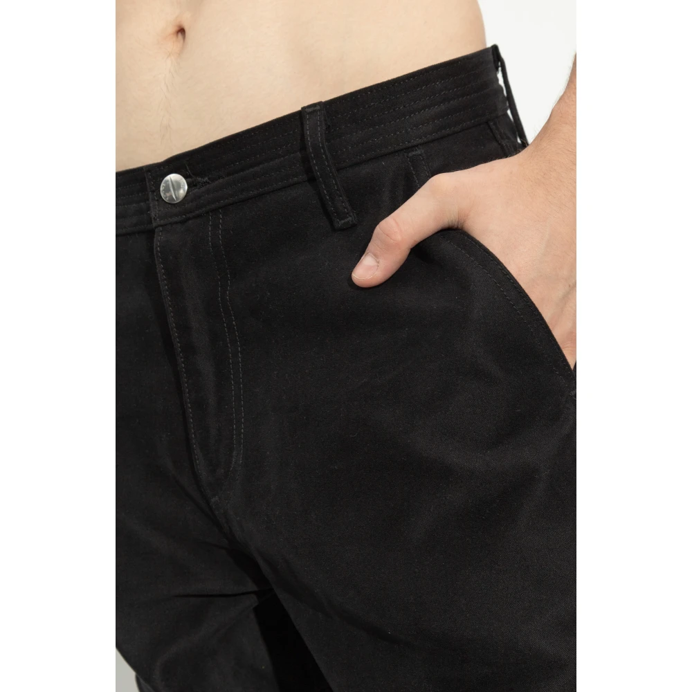 Rhude Cotton Cargo Broek Black Heren