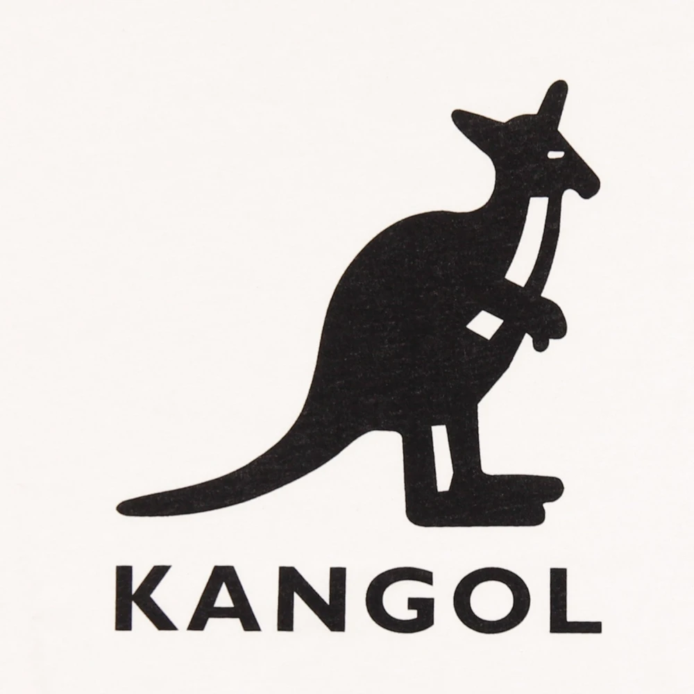 Kangol Heren Off-White Zwart T-Shirt Beige Heren
