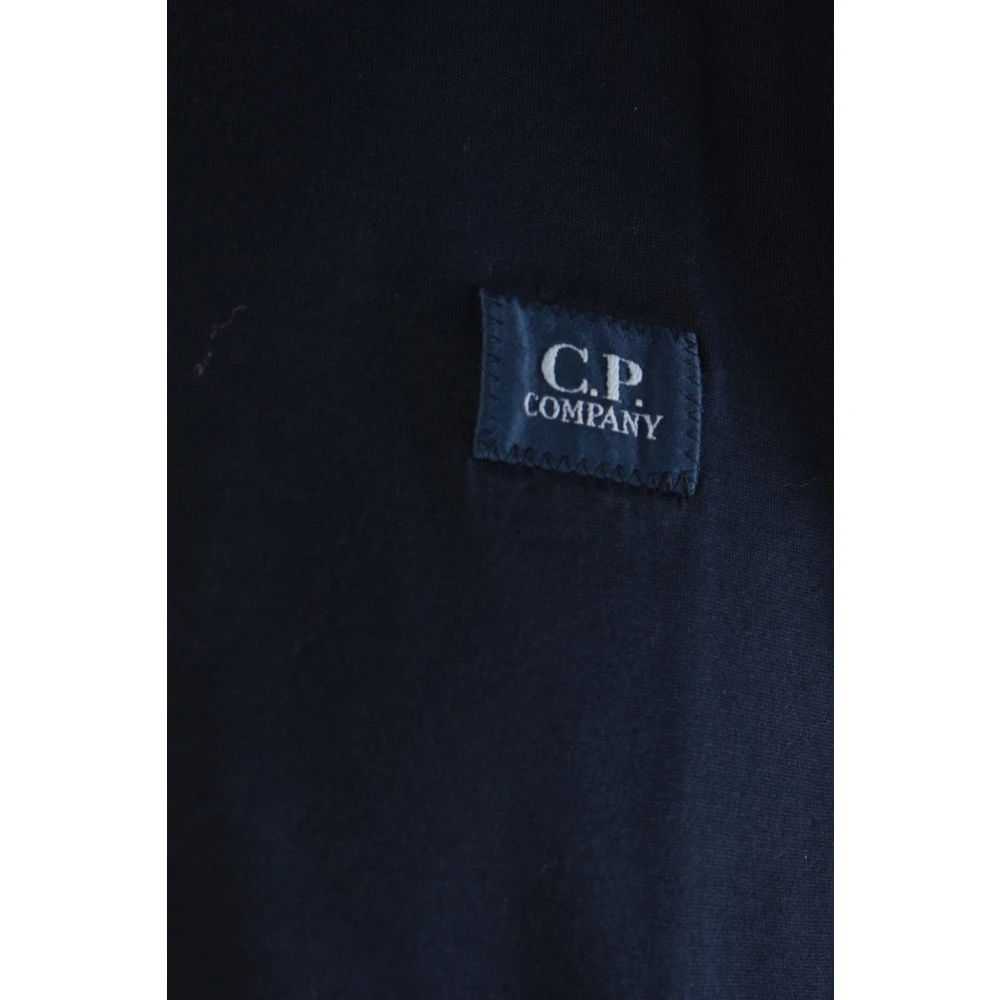 C.P. Company Blauw Gemerceriseerd Licht Jersey T-shirt Blue Heren