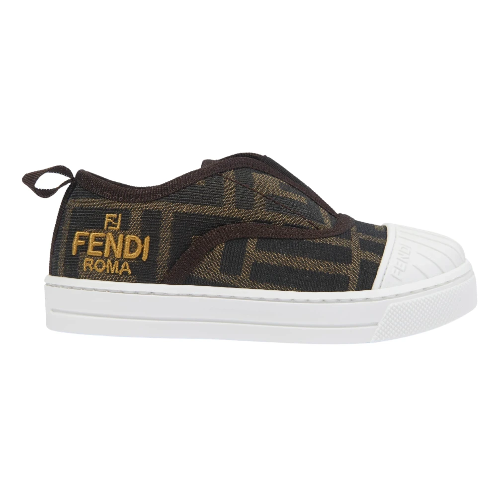 Fendi Unisex Kids Multicolor Ff Logo Trainers - Kids Sneakers - 20 Eu - Kids