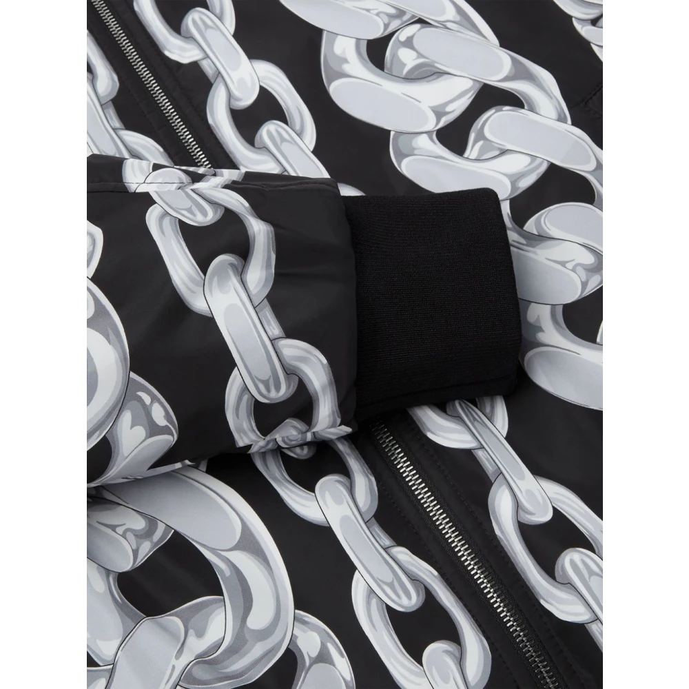 Versace Zwarte Jassen voor Mannen Black Heren