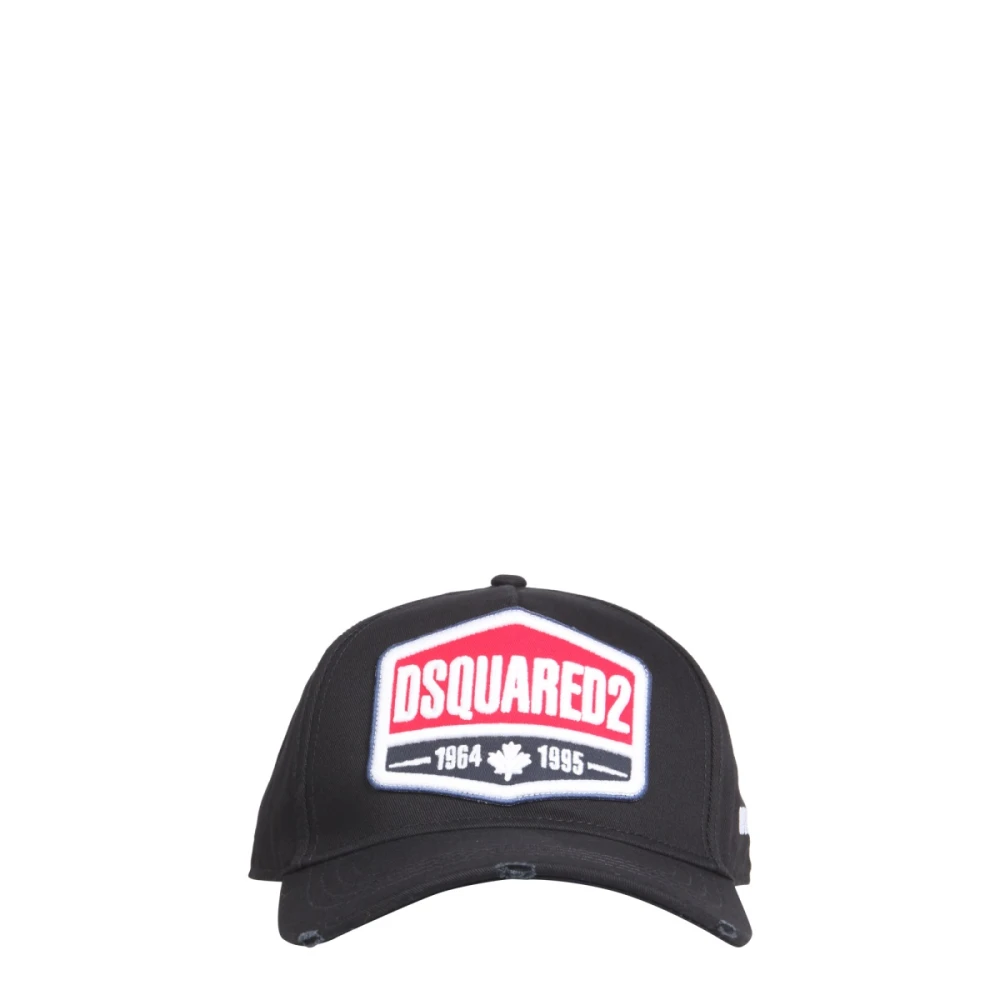 Dsquared2 Logo Patch Baseball Cap Black Heren