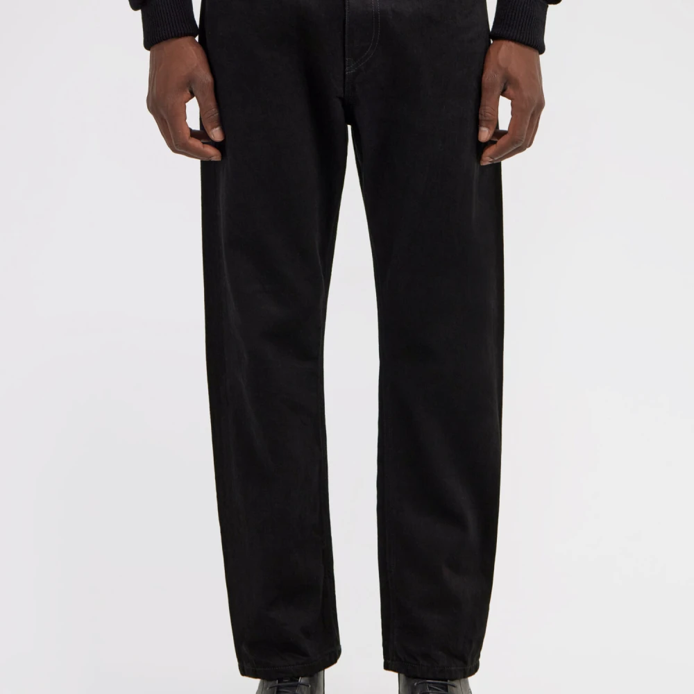 Roberto Cavalli Premium Denim Jeans Straight Leg Black Heren